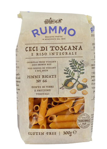 RUMMO PENNE RIGATE N 66 CECI DI TOSCANA E RISO INTEGRALE 300 G - Farmacia-flash.it