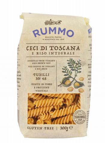 RUMMO FUSILLI N 48 CECI DI TOSCANA E RISO INTEGRALE 300 G - Farmacia-flash.it