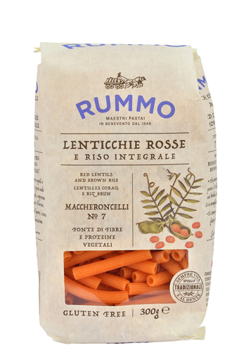 RUMMO MACCHERONCELLI N 7 LENTICCHIE ROSSE E RISO INTEGRALE 300 G - Farmacia-flash.it