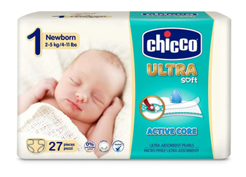 CHICCO PANNOLINO ULTRA CHICCHO NEWBORN 27 X 10 - Farmacia-flash.it