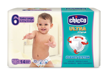 CHICCO PANNOLINO ULTRA XL 14 PEZZI - Farmacia-flash.it