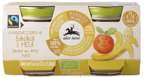 BABY FOOD BIO OMOGENEIZZATO BANANA/MELA 2 X 80 G - Farmacia-flash.it
