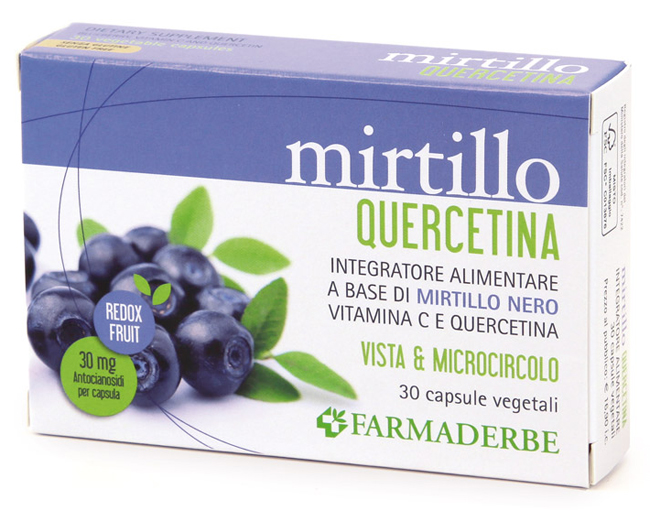 MIRTILLO QUERCETINA 30 CAPSULE - Farmacia-flash.it