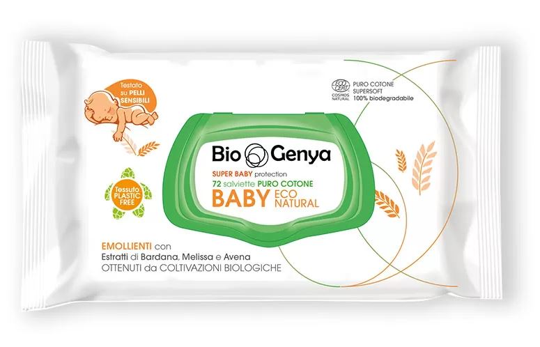 BIOGENYA ECO NATURAL BABY COTONE 72 PEZZI - Farmacia-flash.it