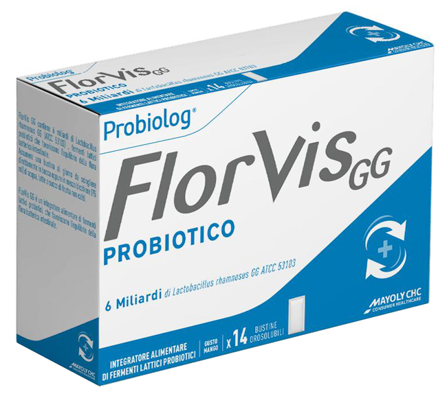 FLORVIS GG 14 BUSTINE OROSOLUBILI GUSTO MANGO - Farmacia-flash.it