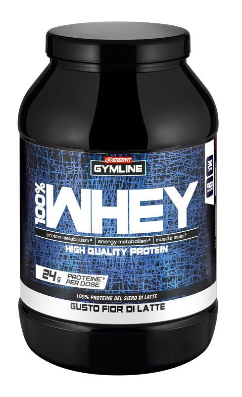GYMLINE 100% WHEY CONCENTRATE LATTE 900 G - Farmacia-flash.it