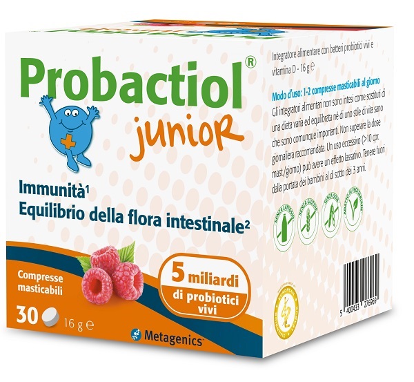 PROBACTIOL JUNIOR 30 COMPRESSE MASTICABILI NEW - Farmacia-flash.it