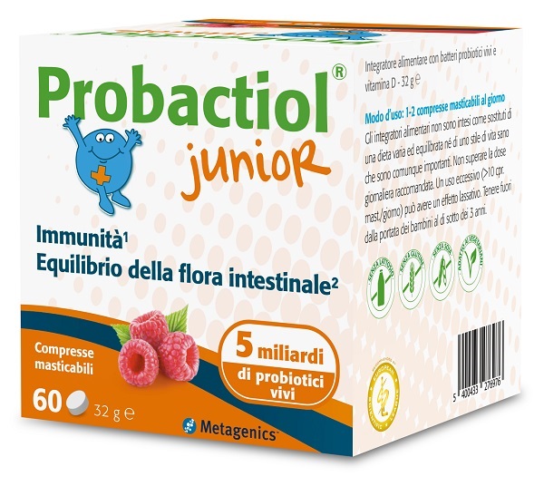 PROBACTIOL JUNIOR 60 COMPRESSE MASTICABILI NEW - Farmacia-flash.it