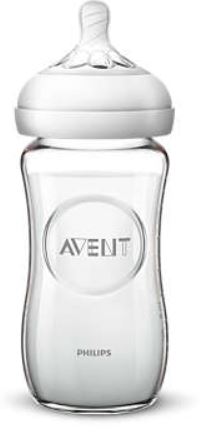 AVENT BIBERON NATURAL VETRO 240ML - Farmacia-flash.it