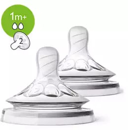 AVENT 2 TETTARELLE NATURAL FLUSSO LENTO 2 FORI - Farmacia-flash.it