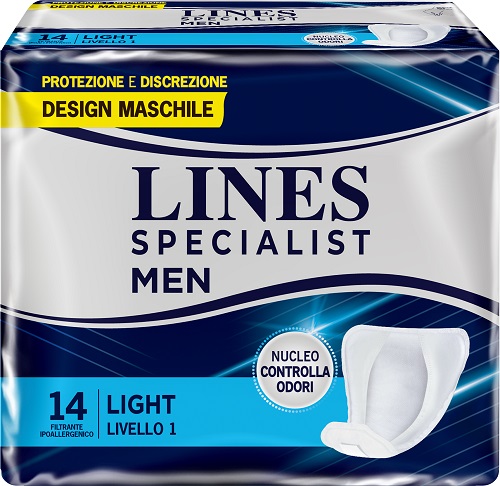 PANNOLONI LINES SPECIALIST MEN LIVELLO 1 14 PEZZI - Farmacia-flash.it