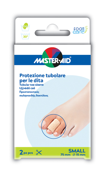 TUBO IN GEL MASTER-AID ELASTICIZZATO S 7,5 CM 2 PEZZI - Farmacia-flash.it
