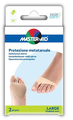 PROTEZIONE MASTER-AID PER METATARSO IN TESSUTO ELASTICO E GEL L 1 PAIO - Farmacia-flash.it
