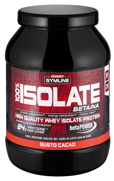 GYMLINE 100% WHEY ISOLATE CACAO 900 G - Farmacia-flash.it