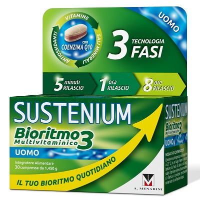 SUSTENIUM BIORITMO3 UOMO ADULTO 30 COMPRESSE - Farmacia-flash.it
