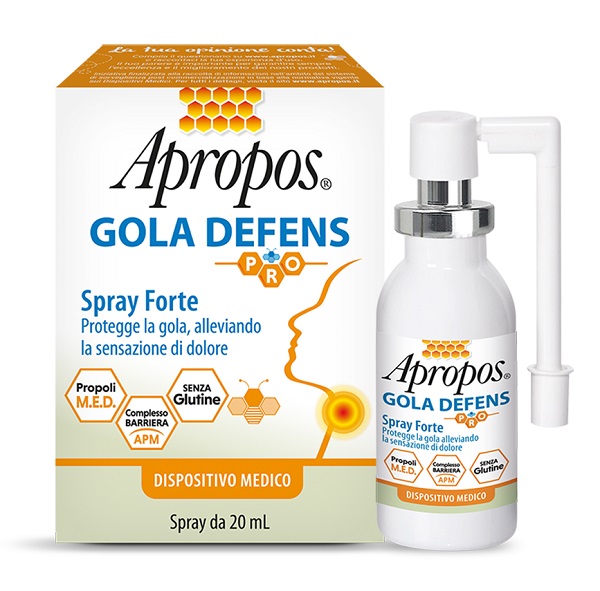 APROPOS GOLA DEFENS PRO SPRAY FORTE 20 ML - Farmacia-flash.it