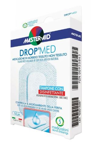 MEDICAZIONE M-AID DROP MED 10 X 10 CM 5 PEZZI - Farmacia-flash.it