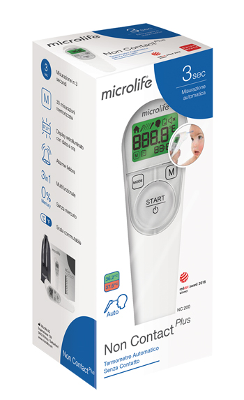 TERMOMETRO FRONTALE MICROLIFE NO CONTACT PLUS NC200 - Farmacia-flash.it