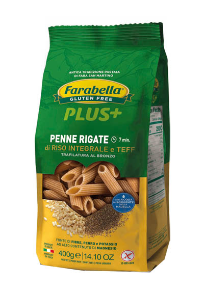 FARABELLA PENNE RISO INTEGRALE E TEFF 400 G - Farmacia-flash.it