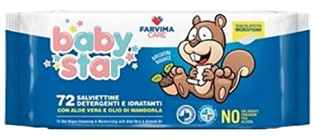 BABYSTAR SALVIETTE BEBE' POPUP 72 PEZZI - Farmacia-flash.it