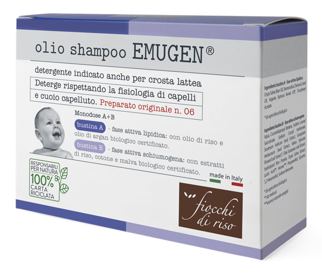 FIOCCHI DI RISO EMUGEN OLIO SHAMPOO ULTRADELICATO 45 ML - Farmacia-flash.it
