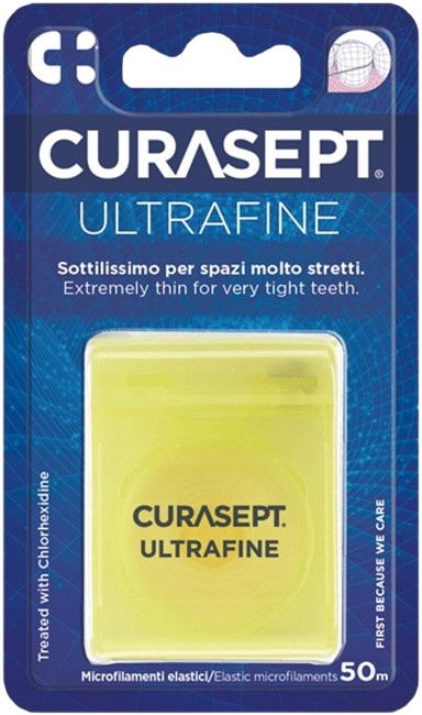 CURASEPT ULTRAFINE FILO INTERDENTALE NON CERATO CLOREXIDINA - Farmacia-flash.it