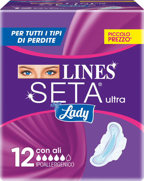 LINES SETA ULTRA LADY CON ALI 12 PEZZI - Farmacia-flash.it