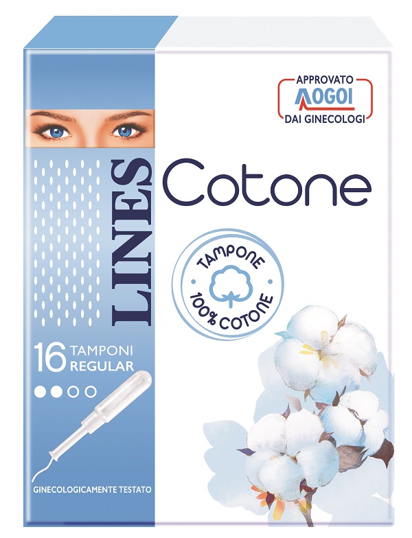 LINES COTONE TAMPONE REGULAR 16 PEZZI - Farmacia-flash.it
