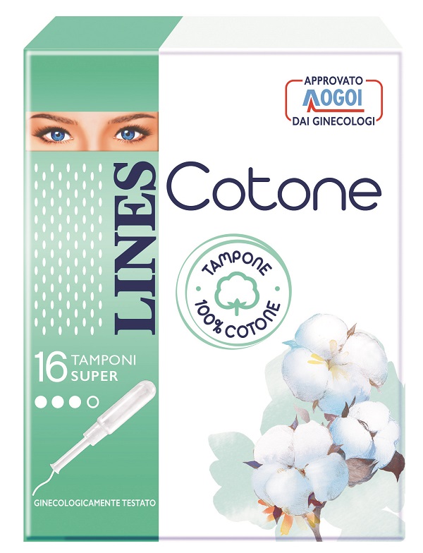 LINES COTONE TAMPONE SUPER 16 PEZZI - Farmacia-flash.it