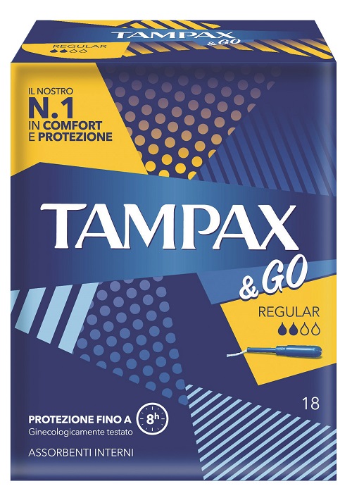 TAMPAX&GO REGULAR 18 PEZZI - Farmacia-flash.it