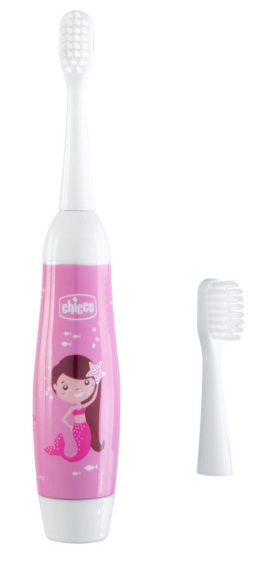 CHICCO SPAZZOLINO ELETTRICO ROSA - Farmacia-flash.it