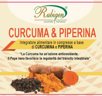 CURCUMA & PIPERINA RUBIGEN 120 COMPRESSE DA 500 MG - Farmacia-flash.it