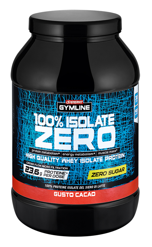 GYMLINE 100% WHEY ISO ZERO CACAO 900 G - Farmacia-flash.it
