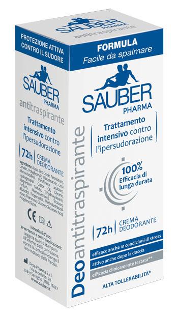 SAUBER DEOANTITRASPIRANTE 72H CREMA 30 ML - Farmacia-flash.it