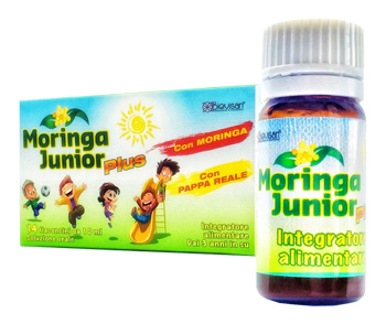MORINGA JUNIOR PLUS 10 FLACONCINI DA 10 ML - Farmacia-flash.it