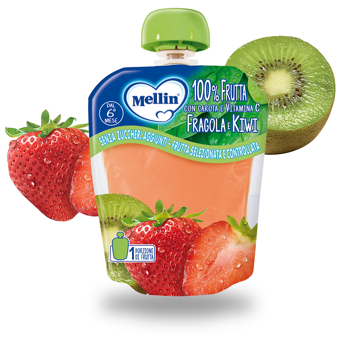 MELLIN POUCH FRAGOLA KIWI 90 G - Farmacia-flash.it