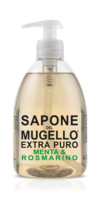 SAPONE DEL MUGELLO LIQUIDO EXTRA PURO MENTA E ROSMARINO 500 ML - Farmacia-flash.it