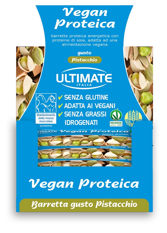 ULTIMATE BARRETTA VEGAN PROTEICA PISTACCHIO 24 X 40 G - Farmacia-flash.it