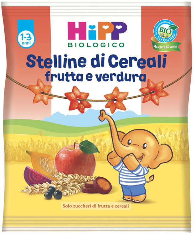 HIPP BIO STELLINE FRUTTA VERDURA 30 G - Farmacia-flash.it