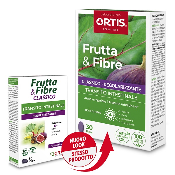 FRUTTA & FIBRE CLASSICO 30 COMPRESSE - Farmacia-flash.it