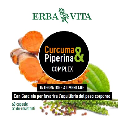 CURCUMA&PIPERINA COMPLEX 60 CAPSULE - Farmacia-flash.it