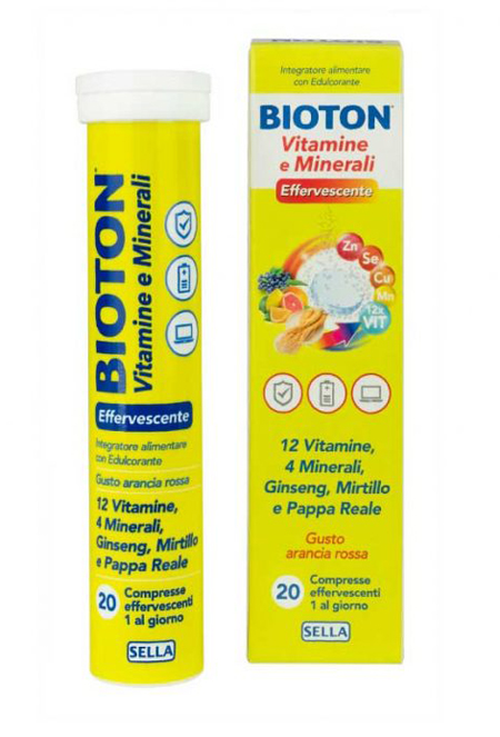 BIOTON VITAMINE E MINEALI 20 COMPRESSE - Farmacia-flash.it