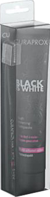 CURAPROX BLACK IS WHITE DENTIFRICI SBIANCANTI 1 DENTIFRICIO DA 90ML + 1 SPAZZOLINO - Farmacia-flash.it