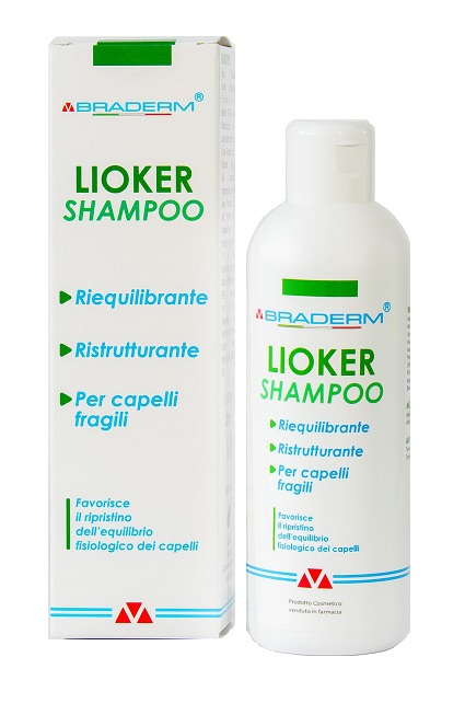 LIOKER SHAMPOO 200 ML BRADERM - Farmacia-flash.it
