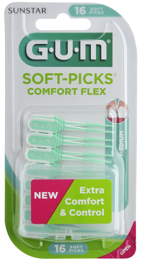 GUM SOFT PICK COMFORT FLEX SCOVOLINO INTERDENTALE 40 PEZZI - Farmacia-flash.it