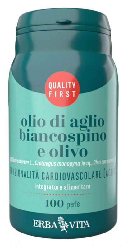 OLIO DI AGLIO, BIANCOSPINO E OLIVO 100 PERLE - Farmacia-flash.it