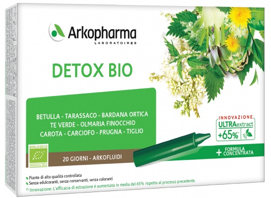 ARKOFLUIDI ULTRA SUONI DETOX BIO 20 FIALE - Farmacia-flash.it