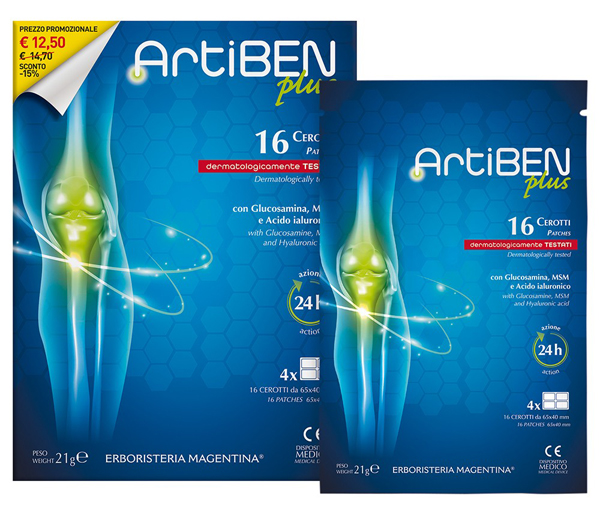 ARTIBEN PLUS CEROTTO 16 PEZZI - Farmacia-flash.it