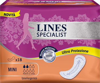 LINES SPECIALIST PANNOLONE MINI FARMA 18 PEZZI - Farmacia-flash.it