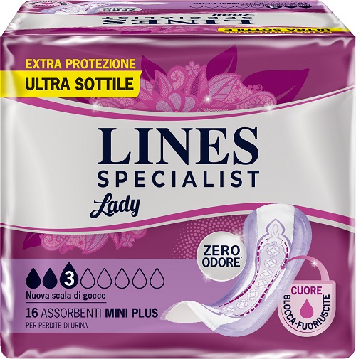 LINES SPECIALIST PANNOLONE MINI PLUS FARMA 16 PEZZI - Farmacia-flash.it